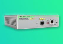Media Converter AT-PC2000/SP-60 10/100/1000T POE+ to 1000X (SFP)