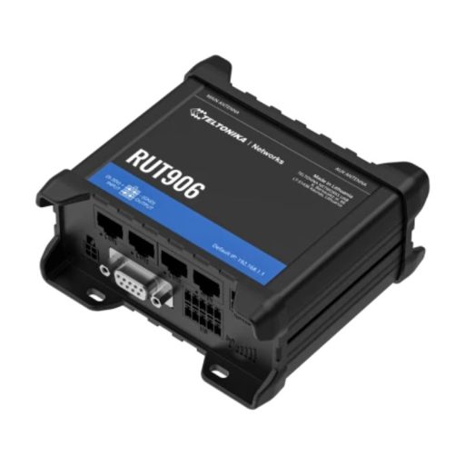 Router 3G/4G công nghiệp Teltonika RUT906 Dual SIM, 4 cổng LAN, hỗ trợ RS232/RS485, chịu tải 100 User